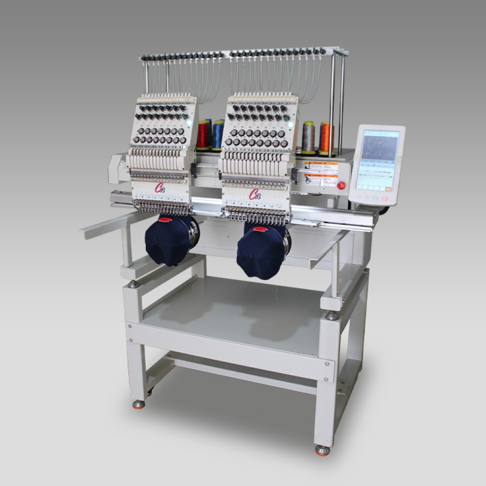 Two head cap embroidery machine （12/15 needles）